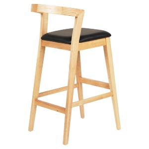 73456 ΣΚΑΜΠΟ ΜΠΑΡ NAMI HM9952.01 RUBBERWOOD ΣΕ ΟΑΚ-ΜΑΥΡΟ PU 47,5x59x102,5Υεκ.