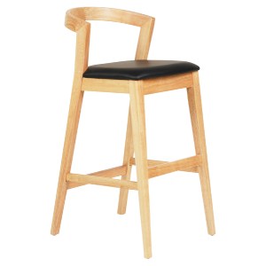 73456 ΣΚΑΜΠΟ ΜΠΑΡ NAMI HM9952.01 RUBBERWOOD ΣΕ ΟΑΚ-ΜΑΥΡΟ PU 47,5x59x102,5Υεκ.