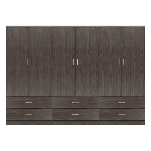 73461 ΝΤΟΥΛΑΠΑ 6ΦΥΛΛΗ REINA ME 6 ΣΥΡΤΑΡΙΑ HM21060.01 ΜΕΛΑΜΙΝΗ ΣΕ ZEBRANO 240x42x181Υεκ.