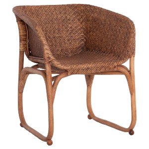 73487 ΠΟΛΥΘΡΟΝΑ ΕΣΩΤ.ΧΩΡΩΝ TUCKET HM9958.02 ΦΥΣΙΚΟ RATTAN-ΚΑΡΥΔΙ ΧΡΩΜΑ 63x60x77Υεκ