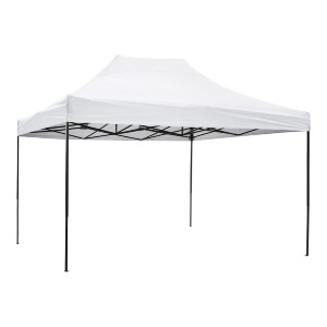 73515 ΚΙΟΣΚΙ/GAZEBO MATTHEW HM6311 ΠΤΥΣΣΟΜΕΝΟ-ΣΚΕΛΕΤΟΣ ΜΕΤΑΛ.ΜΑΥΡΟΣ-ΛΕΥΚΟ ΥΦΑΣΜΑ 3x4,5x3,10Yμ