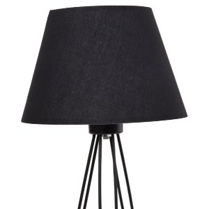 73527 ΕΠΙΤΡΑΠΕΖΙΟ ΦΩΤΙΣΤΙΚΟ LIVO HM4708.01 ΜΑΥΡΟ ΜΕ ΤΡΙΠΟΔΗ ΜΕΤΑΛΛΙΚΗ ΒΑΣΗ Φ22x36Υεκ.