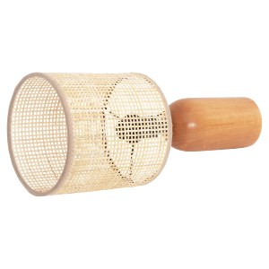 73532 ΕΠΙΤΡΑΠΕΖΙΟ ΦΩΤΙΣΤΙΚΟ LYKTUR HM4709 ΜΠΕΖ ΚΑΠΕΛΟ WICKER-ΞΥΛΙΝΗ ΒΑΣΗ Φ15,5x35,5Υεκ.