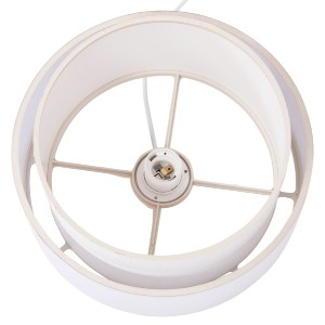 73566 ΦΩΤΙΣΤΙΚΟ ΟΡΟΦΗΣ ΚΥΛΙΝΔΡΙΚΟ KRIKS HM4707.01 PVC ΣΕ ΛΕΥΚΟ Φ30x70Υεκ.