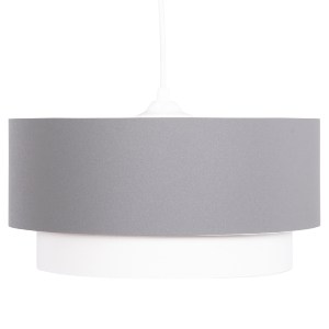 73567 ΦΩΤΙΣΤΙΚΟ ΟΡΟΦΗΣ ΚΥΛΙΝΔΡΙΚΟ KRIKS HM4706.01 PVC ΣΕ ΛΕΥΚΟ-ΓΚΡΙ Φ30x70Υεκ.