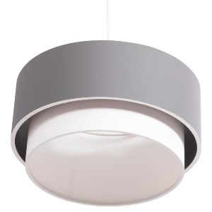 73567 ΦΩΤΙΣΤΙΚΟ ΟΡΟΦΗΣ ΚΥΛΙΝΔΡΙΚΟ KRIKS HM4706.01 PVC ΣΕ ΛΕΥΚΟ-ΓΚΡΙ Φ30x70Υεκ.