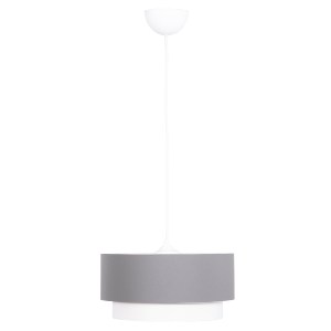 73567 ΦΩΤΙΣΤΙΚΟ ΟΡΟΦΗΣ ΚΥΛΙΝΔΡΙΚΟ KRIKS HM4706.01 PVC ΣΕ ΛΕΥΚΟ-ΓΚΡΙ Φ30x70Υεκ.
