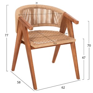 73585 ΣΕΤ ΤΡΑΠΕΖΑΡΙΑΣ 5ΤΜΧ BRANN HM21078.03 ΟΡΘΟΓΩΝΙΟ ΤΡΑΠΕΖΙ & 4 ΚΑΡΕΚΛΕΣ