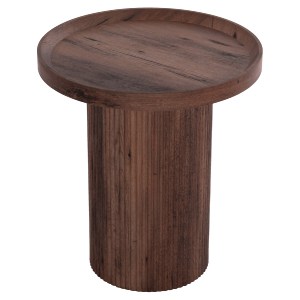 73596 ΒΟΗΘΗΤΙΚΟ ΤΡΑΠΕΖΙ MARGON HM18027 MDF ΣΕ ΣΚΟΥΡΟ ΚΑΦΕ ΞΥΛΟΥ Φ45x50,5Υεκ.