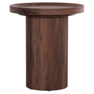 73596 ΒΟΗΘΗΤΙΚΟ ΤΡΑΠΕΖΙ MARGON HM18027 MDF ΣΕ ΣΚΟΥΡΟ ΚΑΦΕ ΞΥΛΟΥ Φ45x50,5Υεκ.