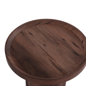 73596 ΒΟΗΘΗΤΙΚΟ ΤΡΑΠΕΖΙ MARGON HM18027 MDF ΣΕ ΣΚΟΥΡΟ ΚΑΦΕ ΞΥΛΟΥ Φ45x50,5Υεκ.