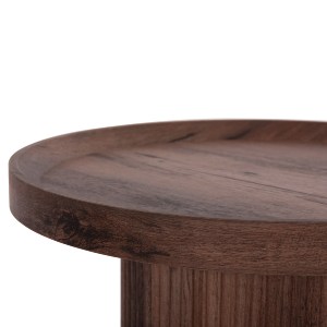 73596 ΒΟΗΘΗΤΙΚΟ ΤΡΑΠΕΖΙ MARGON HM18027 MDF ΣΕ ΣΚΟΥΡΟ ΚΑΦΕ ΞΥΛΟΥ Φ45x50,5Υεκ.