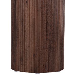 73596 ΒΟΗΘΗΤΙΚΟ ΤΡΑΠΕΖΙ MARGON HM18027 MDF ΣΕ ΣΚΟΥΡΟ ΚΑΦΕ ΞΥΛΟΥ Φ45x50,5Υεκ.
