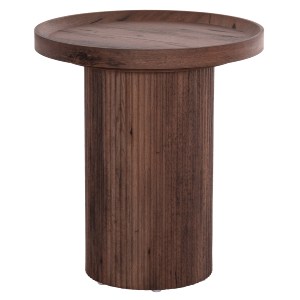 73596 ΒΟΗΘΗΤΙΚΟ ΤΡΑΠΕΖΙ MARGON HM18027 MDF ΣΕ ΣΚΟΥΡΟ ΚΑΦΕ ΞΥΛΟΥ Φ45x50,5Υεκ.