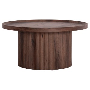 73597 ΤΡΑΠΕΖΙ ΣΑΛΟΝΙΟΥ MARGON HM18026 MDF ΣΕ ΣΚΟΥΡΟ ΚΑΦΕ ΞΥΛΟΥ Φ80x40,5Υεκ.