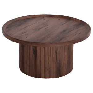 73597 ΤΡΑΠΕΖΙ ΣΑΛΟΝΙΟΥ MARGON HM18026 MDF ΣΕ ΣΚΟΥΡΟ ΚΑΦΕ ΞΥΛΟΥ Φ80x40,5Υεκ.