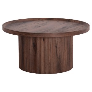 73597 ΤΡΑΠΕΖΙ ΣΑΛΟΝΙΟΥ MARGON HM18026 MDF ΣΕ ΣΚΟΥΡΟ ΚΑΦΕ ΞΥΛΟΥ Φ80x40,5Υεκ.