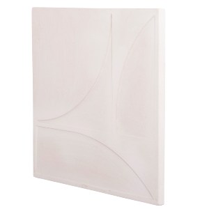 73607 ΠΙΝΑΚΑΣ ΤΕΤΡΑΓΩΝΟΣ ΣΕΙΡΑ SANTORINI HM4507 MDF ΣΕ ΥΠΟΛΕΥΚΟ ΧΡΩΜΑ 80x4(πάχος)x80Υεκ.