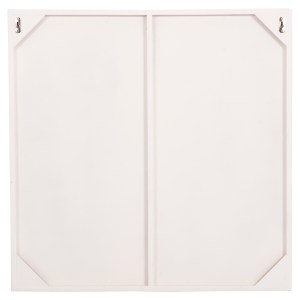 73607 ΠΙΝΑΚΑΣ ΤΕΤΡΑΓΩΝΟΣ ΣΕΙΡΑ SANTORINI HM4507 MDF ΣΕ ΥΠΟΛΕΥΚΟ ΧΡΩΜΑ 80x4(πάχος)x80Υεκ.
