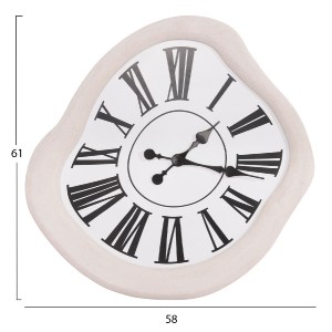 73611 ΡΟΛΟΙ ΤΟΙΧΟΥ ΣΕΙΡΑ SANTORINI HM4515 MDF ΣΕ ΥΠΟΛΕΥΚΟ-ΜΑΥΡΟΙ ΔΕΙΚΤΕΣ & ΛΑΤΙΝ.ΝΟΥΜΕΡΑ 58x2,5x61Υεκ.