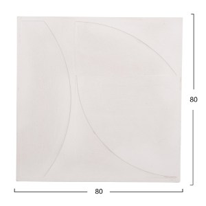73613 ΠΙΝΑΚΑΣ ΤΕΤΡΑΓΩΝΟΣ ΣΕΙΡΑ SANTORINI HM4508 MDF ΣΕ ΥΠΟΛΕΥΚΟ ΧΡΩΜΑ 80x4(πάχος)x80Υεκ.