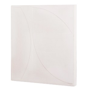73613 ΠΙΝΑΚΑΣ ΤΕΤΡΑΓΩΝΟΣ ΣΕΙΡΑ SANTORINI HM4508 MDF ΣΕ ΥΠΟΛΕΥΚΟ ΧΡΩΜΑ 80x4(πάχος)x80Υεκ.