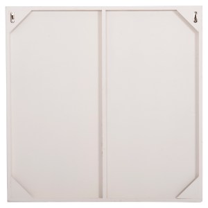 73613 ΠΙΝΑΚΑΣ ΤΕΤΡΑΓΩΝΟΣ ΣΕΙΡΑ SANTORINI HM4508 MDF ΣΕ ΥΠΟΛΕΥΚΟ ΧΡΩΜΑ 80x4(πάχος)x80Υεκ.