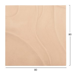 73616 ΠΙΝΑΚΑΣ ΤΕΤΡΑΓΩΝΟΣ ΣΕΙΡΑ SANTORINI HM4520 MDF ΣΕ ΜΠΕΖ ΧΡΩΜΑ 80x4(πάχος)x80Υεκ.