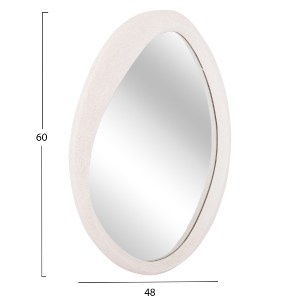 73617 ΚΑΘΡΕΠΤΗΣ ΤΟΙΧΟΥ ΟΒΑΛ ΣΕΙΡΑ SANTORINI HM4514 MDF ΣΕ ΥΠΟΛΕΥΚΟ 48x3,2x60Υεκ