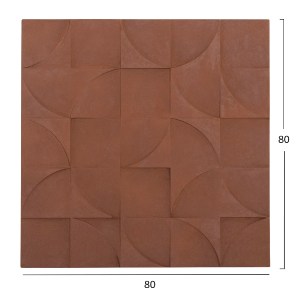 73618 ΠΙΝΑΚΑΣ ΤΕΤΡΑΓΩΝΟΣ ΣΕΙΡΑ SANTORINI HM4524 MDF ΣΕ ΚΑΦΕ ΧΡΩΜΑ 80x5(πάχος)x80Υεκ.