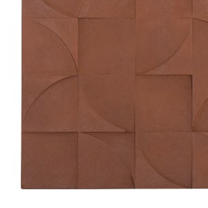 73618 ΠΙΝΑΚΑΣ ΤΕΤΡΑΓΩΝΟΣ ΣΕΙΡΑ SANTORINI HM4524 MDF ΣΕ ΚΑΦΕ ΧΡΩΜΑ 80x5(πάχος)x80Υεκ.