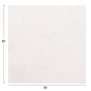 73622 ΠΙΝΑΚΑΣ ΤΕΤΡΑΓΩΝΟΣ ΣΕΙΡΑ SANTORINI HM4516 MDF ΣΕ ΥΠΟΛΕΥΚΟ ΧΡΩΜΑ 80x4,5(πάχος)x80Υεκ.