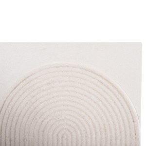 73623 ΠΙΝΑΚΑΣ ΤΕΤΡΑΓΩΝΟΣ ΣΕΙΡΑ SANTORINI HM4517 MDF ΣΕ ΥΠΟΛΕΥΚΟ ΧΡΩΜΑ 80x4,5(πάχος)x80Υεκ.