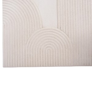 73623 ΠΙΝΑΚΑΣ ΤΕΤΡΑΓΩΝΟΣ ΣΕΙΡΑ SANTORINI HM4517 MDF ΣΕ ΥΠΟΛΕΥΚΟ ΧΡΩΜΑ 80x4,5(πάχος)x80Υεκ.