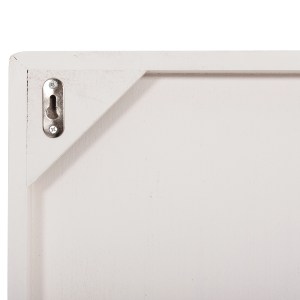 73623 ΠΙΝΑΚΑΣ ΤΕΤΡΑΓΩΝΟΣ ΣΕΙΡΑ SANTORINI HM4517 MDF ΣΕ ΥΠΟΛΕΥΚΟ ΧΡΩΜΑ 80x4,5(πάχος)x80Υεκ.