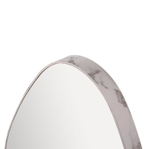 73628 ΚΑΘΡΕΠΤΗΣ ΤΟΙΧΟΥ DROP HM4488.05 ΜΕ ΠΛΑΙΣΙΟ MDF ΣΕ ΧΡΩΜΑΤΙΣΜΟ WHITE MARBLE 50x80Υεκ.