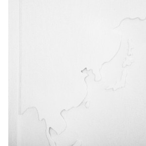 73638 ΠΙΝΑΚΑΣ 3-ΠΤΥΧΟΣ WORLD MAP SANTORINI HM4504 MDF ΣΕ ΥΠΟΛΕΥΚΟ ΧΡΩΜΑ 180x4(πάχος)x120Υεκ.