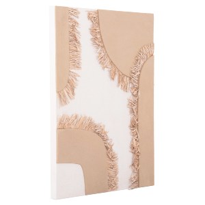 73645 ΠΙΝΑΚΑΣ ΟΡΘΟΓΩΝΙΟΣ ΣΕΙΡΑ SANTORINI HM4533 MDF ΥΠΟΛΕΥΚΟ-ΚΑΦΕ-ΚΡΟΣΙΑ ΜΠΕΖ 60x4,5(πάχος)x80Υεκ