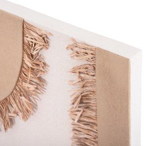 73645 ΠΙΝΑΚΑΣ ΟΡΘΟΓΩΝΙΟΣ ΣΕΙΡΑ SANTORINI HM4533 MDF ΥΠΟΛΕΥΚΟ-ΚΑΦΕ-ΚΡΟΣΙΑ ΜΠΕΖ 60x4,5(πάχος)x80Υεκ