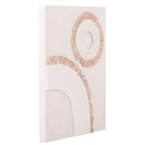 73646 ΠΙΝΑΚΑΣ ΟΡΘΟΓΩΝΙΟΣ ΣΕΙΡΑ SANTORINI HM4534 MDF ΥΠΟΛΕΥΚΟ ΧΡΩΜΑ-ΔΙΑΚΟΣΜΗΣΗ ΜΠΕΖ 48x4,5(πάχος)x60Υεκ.