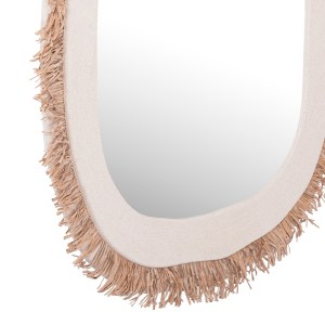 73653 ΚΑΘΡΕΠΤΗΣ ΤΟΙΧΟΥ ΣΕΙΡΑ SANTORINI HM4527 MDF ΥΠΟΛΕΥΚΟ-ΔΙΑΚΟΣΜΗΣΗ ΣΕ ΜΠΕΖ 78x1,8x78Υεκ.