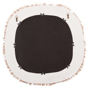 73653 ΚΑΘΡΕΠΤΗΣ ΤΟΙΧΟΥ ΣΕΙΡΑ SANTORINI HM4527 MDF ΥΠΟΛΕΥΚΟ-ΔΙΑΚΟΣΜΗΣΗ ΣΕ ΜΠΕΖ 78x1,8x78Υεκ.