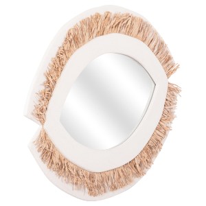 73655 ΚΑΘΡΕΠΤΗΣ ΤΟΙΧΟΥ ΣΕΙΡΑ SANTORINI HM4529 MDF ΥΠΟΛΕΥΚΟ-ΔΙΑΚΟΣΜΗΣΗ ΣΕ ΜΠΕΖ 81x1,8x54Υεκ.