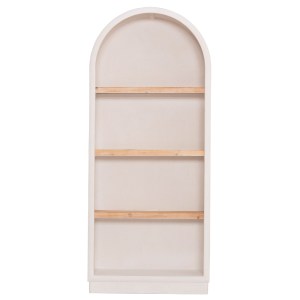 73667 ΡΑΦΙΕΡΑ ΣΕΙΡΑ SANTORINI HM18044 MDF ΥΠΟΛΕΥΚΟ-ΡΑΦΙΑ ΞΥΛΟ ΕΛΑΤΟΥ ΦΥΣΙΚΟ 80x38x188,5Υεκ.
