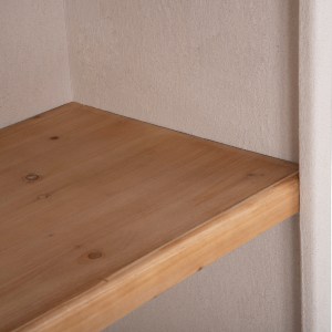 73668 ΡΑΦΙΕΡΑ ΣΕΙΡΑ SANTORINI HM18045 MDF ΥΠΟΛΕΥΚΟ-ΡΑΦΙΑ ΞΥΛΟ ΕΛΑΤΟΥ ΦΥΣΙΚΟ 60x38,5x179Υεκ.