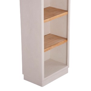 73668 ΡΑΦΙΕΡΑ ΣΕΙΡΑ SANTORINI HM18045 MDF ΥΠΟΛΕΥΚΟ-ΡΑΦΙΑ ΞΥΛΟ ΕΛΑΤΟΥ ΦΥΣΙΚΟ 60x38,5x179Υεκ.