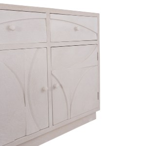 73669 ΜΠΟΥΦΕΣ ΣΕΙΡΑ SANTORINI HM18046 MDF ΣΕ ΥΠΟΛΕΥΚΟ ΧΡΩΜΑ-2 ΣΥΡΤΑΡΙΑ & 2 ΠΟΡΤΕΣ 107x38x82,5Υεκ.