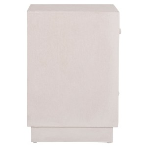73670 ΚΟΜΟΔΙΝΟ ΣΕΙΡΑ SANTORINI HM18047 MDF ΣΕ ΥΠΟΛΕΥΚΟ ΧΡΩΜΑ-3 ΣΥΡΤΑΡIA 48x38x55,5Υεκ.