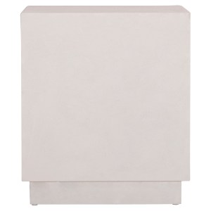 73670 ΚΟΜΟΔΙΝΟ ΣΕΙΡΑ SANTORINI HM18047 MDF ΣΕ ΥΠΟΛΕΥΚΟ ΧΡΩΜΑ-3 ΣΥΡΤΑΡIA 48x38x55,5Υεκ.