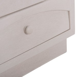 73670 ΚΟΜΟΔΙΝΟ ΣΕΙΡΑ SANTORINI HM18047 MDF ΣΕ ΥΠΟΛΕΥΚΟ ΧΡΩΜΑ-3 ΣΥΡΤΑΡIA 48x38x55,5Υεκ.